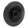633-54145R Drilled/Slotted Brake Rotor [Black], 1997-1999 Ford/Lincoln/Mercury/Mazda, Position: Front Right - image 4