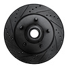 633-54146L Drilled/Slotted Brake Rotor [Black], 1997-1999 Ford/Lincoln/Mercury/Mazda, Position: Front Left - image 1