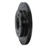 633-54147L Drilled/Slotted Brake Rotor [Black], 1997-2004 Ford/Lincoln/Mercury/Mazda, Position: Front Left - image 2