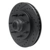 633-54150L Drilled/Slotted Brake Rotor [Black], 1997-2004 Ford/Lincoln/Mercury/Mazda, Position: Front Left - image 2