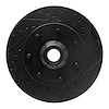 633-54150R Drilled/Slotted Brake Rotor [Black], 1997-2004 Ford/Lincoln/Mercury/Mazda, Position: Front Right - image 1