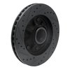 633-54150R Drilled/Slotted Brake Rotor [Black], 1997-2004 Ford/Lincoln/Mercury/Mazda, Position: Front Right - image 4