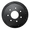 633-54151R Drilled/Slotted Brake Rotor [Black], 1997-2004 Ford/Lincoln/Mercury/Mazda, Position: Rear Right - image 1