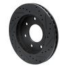 633-54152L Drilled/Slotted Brake Rotor [Black], 1997-2004 Ford/Lincoln/Mercury/Mazda, Position: Front Left - image 4