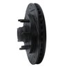 633-54155L Drilled/Slotted Brake Rotor [Black], 1997-2002 Ford/Lincoln/Mercury/Mazda, Position: Front Left - image 2