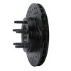 633-54156L Drilled/Slotted Brake Rotor [Black], 1995-1997 Ford/Lincoln/Mercury/Mazda, Position: Front Left - image 2