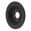 633-54156R Drilled/Slotted Brake Rotor [Black], 1995-1997 Ford/Lincoln/Mercury/Mazda, Position: Front Right - image 4