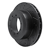 633-54159L Drilled/Slotted Brake Rotor [Black], 1988-2019 Ford/Lincoln/Mercury/Mazda, Position: Front Left,Fr Left,Rear Left,Rr  - image 1