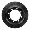 633-54160R Drilled/Slotted Brake Rotor [Black], 1999-2004 Ford/Lincoln/Mercury/Mazda, Position: Rear Right - image 1