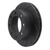 633-54161L Drilled/Slotted Brake Rotor [Black], 1999-2005 Ford/Lincoln/Mercury/Mazda, Position: Rear Left - image 2