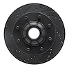 633-54162L Drilled/Slotted Brake Rotor [Black], 1999-2002 Ford/Lincoln/Mercury/Mazda, Position: Front Left - image 1