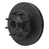 633-54162L Drilled/Slotted Brake Rotor [Black], 1999-2002 Ford/Lincoln/Mercury/Mazda, Position: Front Left - image 2