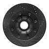 633-54162R Drilled/Slotted Brake Rotor [Black], 1999-2002 Ford/Lincoln/Mercury/Mazda, Position: Front Right - image 1