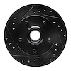 633-54165L Drilled/Slotted Brake Rotor [Black], 1998-2002 Ford/Lincoln/Mercury/Mazda, Position: Front Left - image 1
