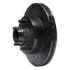 633-54165L Drilled/Slotted Brake Rotor [Black], 1998-2002 Ford/Lincoln/Mercury/Mazda, Position: Front Left - image 2
