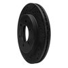 633-54168L Drilled/Slotted Brake Rotor [Black], 1999-2007 Ford/Lincoln/Mercury/Mazda, Position: Rear Left - image 2