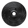 633-54169R Drilled/Slotted Brake Rotor [Black], 2000-2004 Ford/Lincoln/Mercury/Mazda, Position: Front Right - image 1