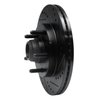 633-54169R Drilled/Slotted Brake Rotor [Black], 2000-2004 Ford/Lincoln/Mercury/Mazda, Position: Front Right - image 2