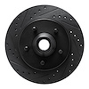 633-54170L Drilled/Slotted Brake Rotor [Black], 1999-2004 Ford/Lincoln/Mercury/Mazda, Position: Front Left - image 1