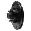 633-54172L Drilled/Slotted Brake Rotor [Black], 2001-2005 Ford/Lincoln/Mercury/Mazda, Position: Front Left - image 2