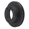 633-54174L Drilled/Slotted Brake Rotor [Black], 1999-2005 Ford/Lincoln/Mercury/Mazda, Position: Front Left - image 2