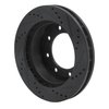 633-54174L Drilled/Slotted Brake Rotor [Black], 1999-2005 Ford/Lincoln/Mercury/Mazda, Position: Front Left - image 4