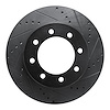 633-54175R Drilled/Slotted Brake Rotor [Black], 1999-2005 Ford/Lincoln/Mercury/Mazda, Position: Fr Right,Front Right - image 1