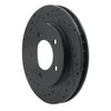 633-54176L Drilled/Slotted Brake Rotor [Black], 1997-2002 Ford/Lincoln/Mercury/Mazda, Position: Front Left - image 2