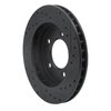 633-54176L Drilled/Slotted Brake Rotor [Black], 1997-2002 Ford/Lincoln/Mercury/Mazda, Position: Front Left - image 4