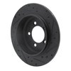 633-54178L Drilled/Slotted Brake Rotor [Black], 2002-2010 Ford/Lincoln/Mercury/Mazda, Position: Rear Left - image 4