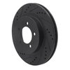 633-54179L Drilled/Slotted Brake Rotor [Black], 2002-2005 Ford/Lincoln/Mercury/Mazda, Position: Front Left - image 2