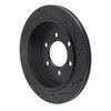 633-54181L Drilled/Slotted Brake Rotor [Black], 2002-2006 Ford/Lincoln/Mercury/Mazda, Position: Rear Left - image 4