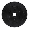 633-54184R Drilled/Slotted Brake Rotor [Black], 2004-2008 Ford/Lincoln/Mercury/Mazda, Position: Front Right - image 1