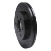 633-54186R Drilled/Slotted Brake Rotor [Black], 2004-2008 Ford/Lincoln/Mercury/Mazda, Position: Front Right - image 2