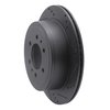 633-54188L Drilled/Slotted Brake Rotor [Black], 2004-2011 Ford/Lincoln/Mercury/Mazda, Position: Rear Left - image 2