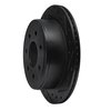 633-54189R Drilled/Slotted Brake Rotor [Black], 2004-2011 Ford/Lincoln/Mercury/Mazda, Position: Rear Right - image 2
