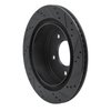 633-54192L Drilled/Slotted Brake Rotor [Black], 2004-2006 Ford/Lincoln/Mercury/Mazda, Position: Rear Left - image 4