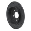 633-54194L Drilled/Slotted Brake Rotor [Black], 2005-2008 Ford/Lincoln/Mercury/Mazda, Position: Rear Left - image 4