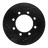 633-54198L Drilled/Slotted Brake Rotor [Black], 2005-2012 Ford/Lincoln/Mercury/Mazda, Position: Front Left - image 1