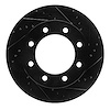 633-54198R Drilled/Slotted Brake Rotor [Black], 2005-2012 Ford/Lincoln/Mercury/Mazda, Position: Front Right - image 1