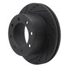 633-54199L Drilled/Slotted Brake Rotor [Black], 2005-2012 Ford/Lincoln/Mercury/Mazda, Position: Rear Left - image 2