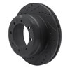 633-54200L Drilled/Slotted Brake Rotor [Black], 2005-2012 Ford/Lincoln/Mercury/Mazda, Position: Rear Left,Rr Left - image 2