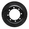 633-54200R Drilled/Slotted Brake Rotor [Black], 2005-2012 Ford/Lincoln/Mercury/Mazda, Position: Rear Right,Rr Right - image 1