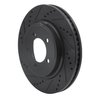 633-54203L Drilled/Slotted Brake Rotor [Black], 2006-2010 Ford/Lincoln/Mercury/Mazda, Position: Front Left - image 2