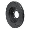 633-54203L Drilled/Slotted Brake Rotor [Black], 2006-2010 Ford/Lincoln/Mercury/Mazda, Position: Front Left - image 4