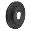 633-54203R Drilled/Slotted Brake Rotor [Black], 2006-2010 Ford/Lincoln/Mercury/Mazda, Position: Front Right - image 2