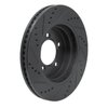 633-54203R Drilled/Slotted Brake Rotor [Black], 2006-2010 Ford/Lincoln/Mercury/Mazda, Position: Front Right - image 4