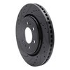633-54204L Drilled/Slotted Brake Rotor [Black], 2007-2021 Ford/Lincoln/Mercury/Mazda, Position: Front Left - image 2