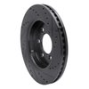 633-54204L Drilled/Slotted Brake Rotor [Black], 2007-2021 Ford/Lincoln/Mercury/Mazda, Position: Front Left - image 4