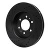 633-54204R Drilled/Slotted Brake Rotor [Black], 2007-2021 Ford/Lincoln/Mercury/Mazda, Position: Front Right - image 4